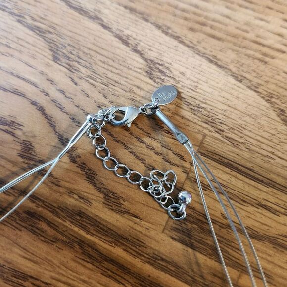 LIA SOPHIA Triple Strand Colorful Stone And Silver Necklace EVENT READY! - Picture 5 of 8